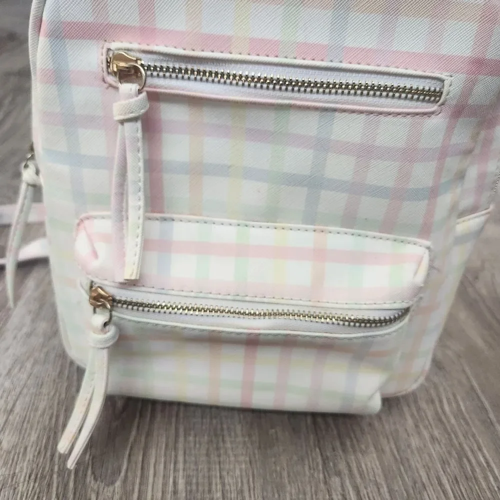 Multi-Color Under One Sky Women's Small Backpack Bag Zipper Pockets Strap Handle - Picture 2 of 13